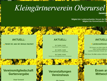 Tablet Screenshot of kgv-oberursel.de